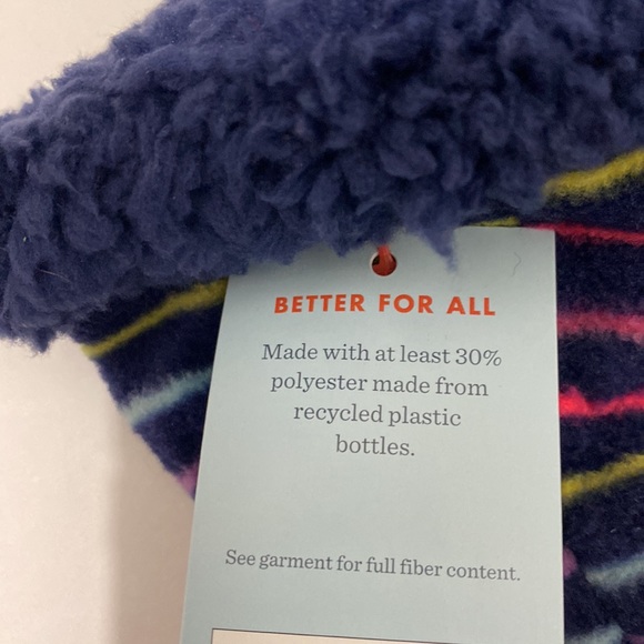 Cat & Jack gils navy voyage multicolored gloves size 4-7 - Picture 4 of 5